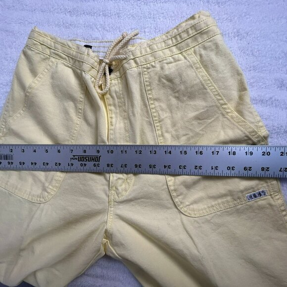 Pacific Coast Highway Women's Fade Out Straight Leg High Rise Pants Yellow 36 - Picture 6 of 9